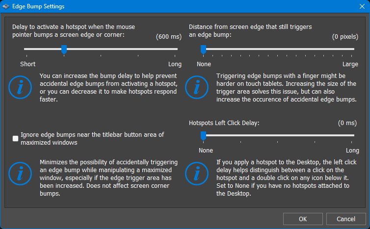 Hotspot activation settings