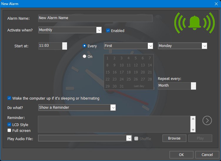Alarm Editor