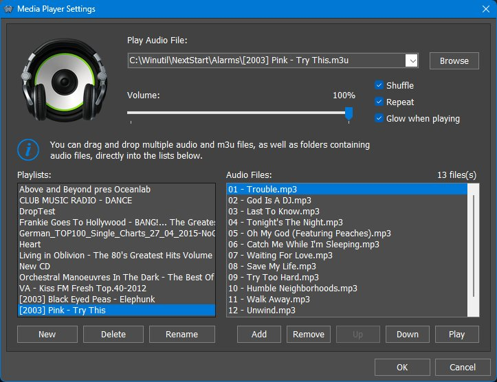 Media Player settings