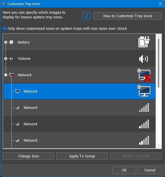 Tray Icon Customization