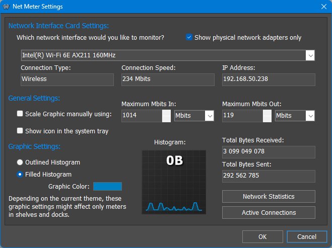 Net Meter settings