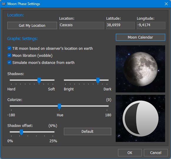 Moon Phase settings